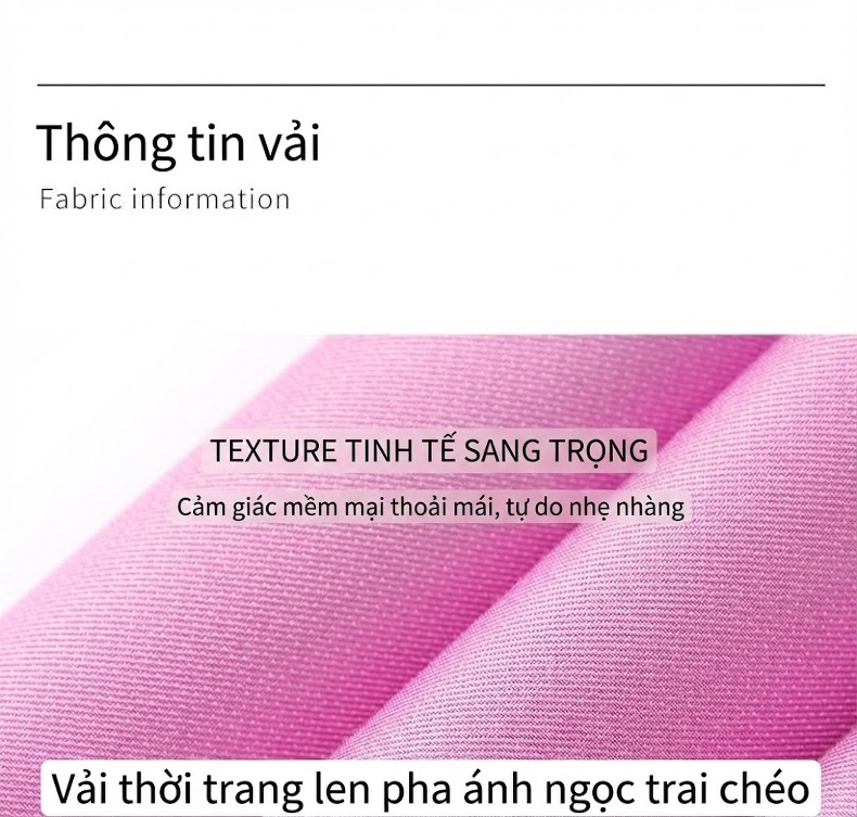 Váy Liền Thân Nữ Tiểu Thư Cổ Điển Chiết Eo Đính Hạt Màu Trắng Kem, Đen, Hồng chi tiết 5