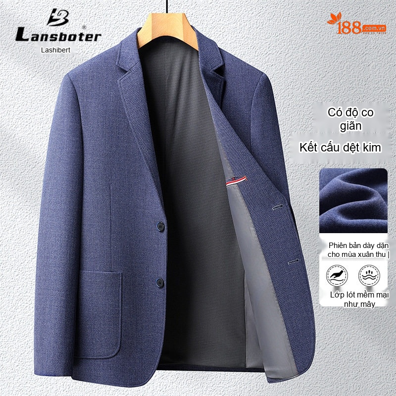 Áo Vest Nam Dệt Kim Co Giãn Không Nhăn Phong Cách Hàn Quốc Màu Đỏ Tía, Xanh Navy, Be, Xám...