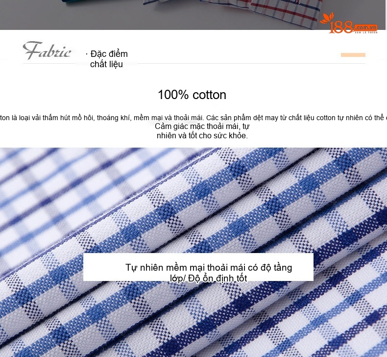 Áo Sơ Mi Nam Tay Dài Cotton Oxford Giặt Nước Kẻ Caro Mặc Đơn Giản Lót Trong Công Sở Màu Trắng, Xanh Dương, Xám, Hồng... chi tiết 5