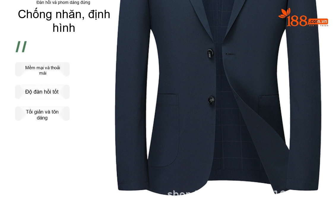 Áo Blazer Nam Mỏng Nhẹ Phong Cách Hàn Quốc Màu Xám, Xanh Navy