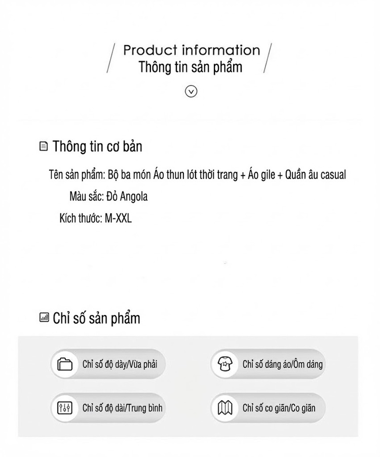 Set Bộ Vest Nữ Áo Gile Quần Ống Rộng Phong Cách Thời Trang Màu Nâu Đỏ chi tiết 15