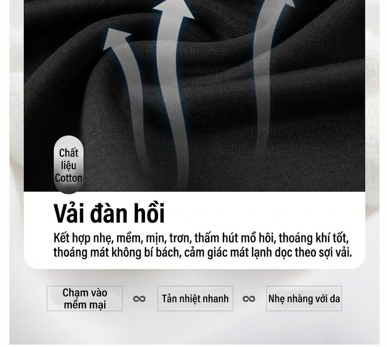 Áo Polo Nam Tay Ngắn Cổ Tròn Họa Tiết Kẻ Sọc Phong Cách Trung Quốc Màu Đen, Trắng, Be chi tiết 4