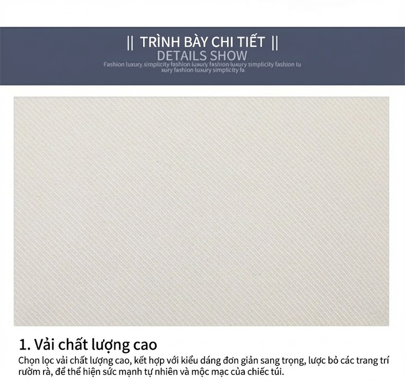Túi Đeo Chéo Nữ Vải Canvas Mini Đựng Điện Thoại Phong Cách Hàn Quốc Màu Kem chi tiết 35