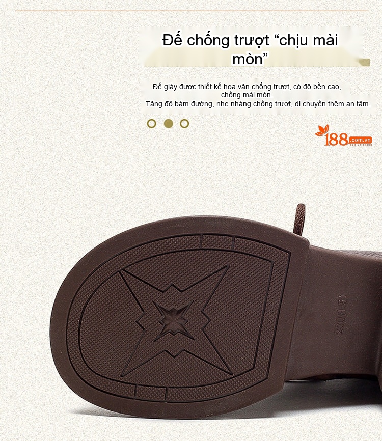 Boot Nữ Cổ Ngắn Da Mờ Đế Dày Chiều Cao Đế Khoảng 4cm Màu Đen, Nâu chi tiết 5