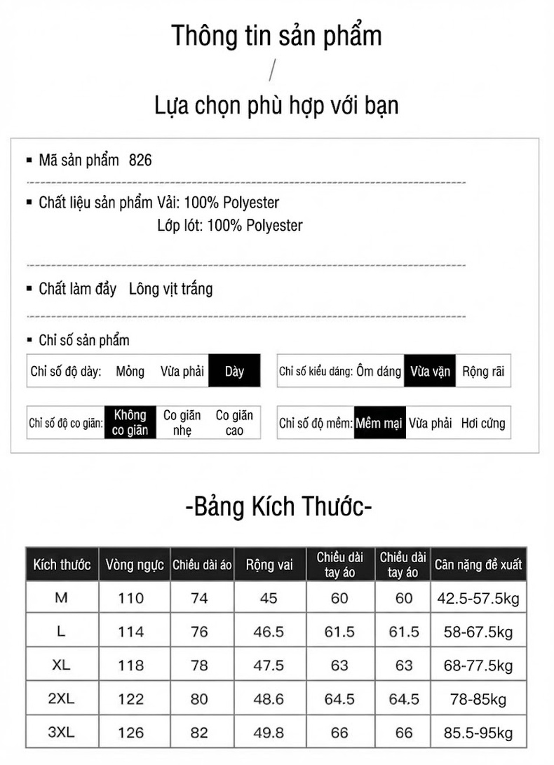 Áo Khoác Phao Nam Lông Vũ Dáng Ngắn Cổ Lông Gấu Trúc Dày Dặn Màu Đen, Đỏ, Xám, Trắng... chi tiết 5