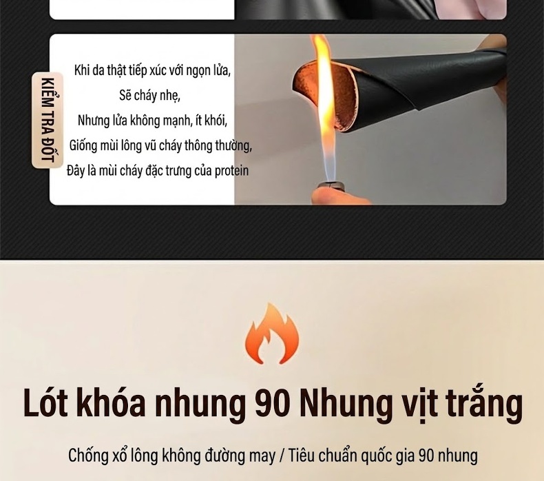 Áo Khoác Phao Nam Da Bò Dáng Dài Vừa Có Mũ Trùm Đầu Giữ Ấm Màu Đen chi tiết 8