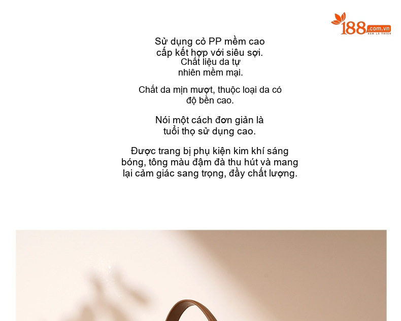 Túi Đeo Vai Nữ Thủ Công Đan Dệt Thiết Kế Tối Giản Phong Cách Lười Biếng Màu Nâu, Be, Đen chi tiết 2