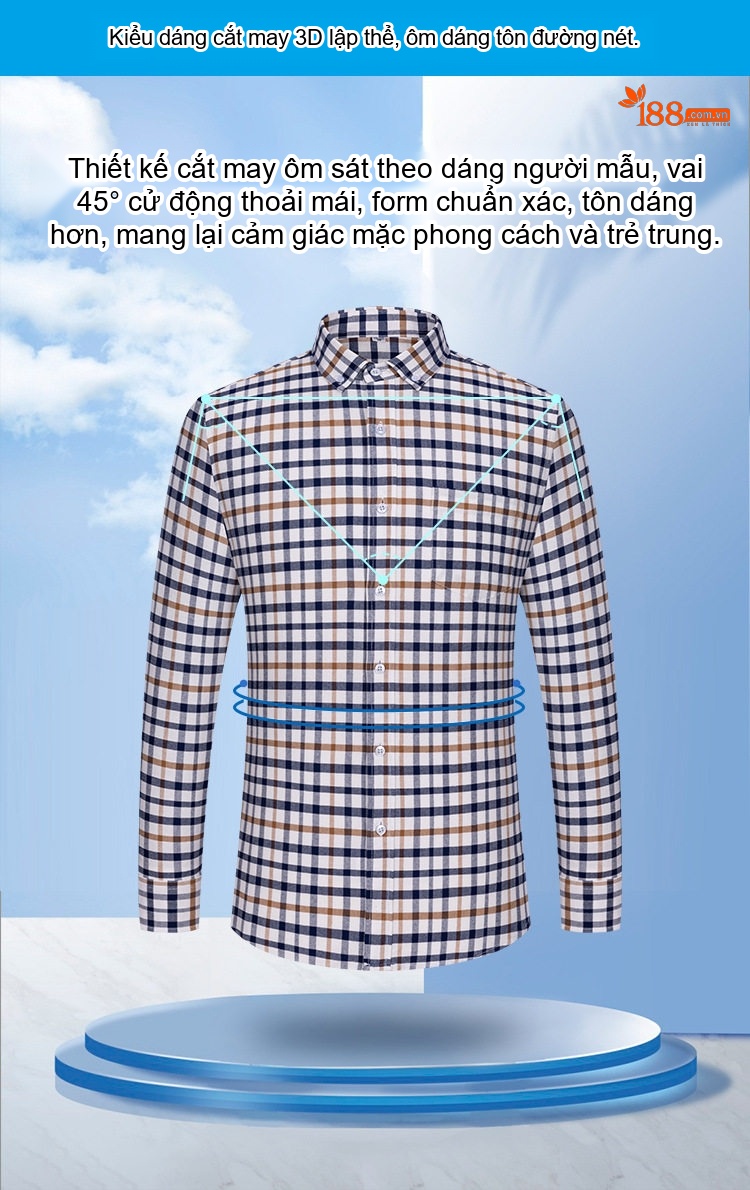 Áo Sơ Mi Tay Dài Cotton Oxford Dáng Rộng Thoải Mái Màu Trắng, Xám, Xanh, Đỏ... chi tiết 9