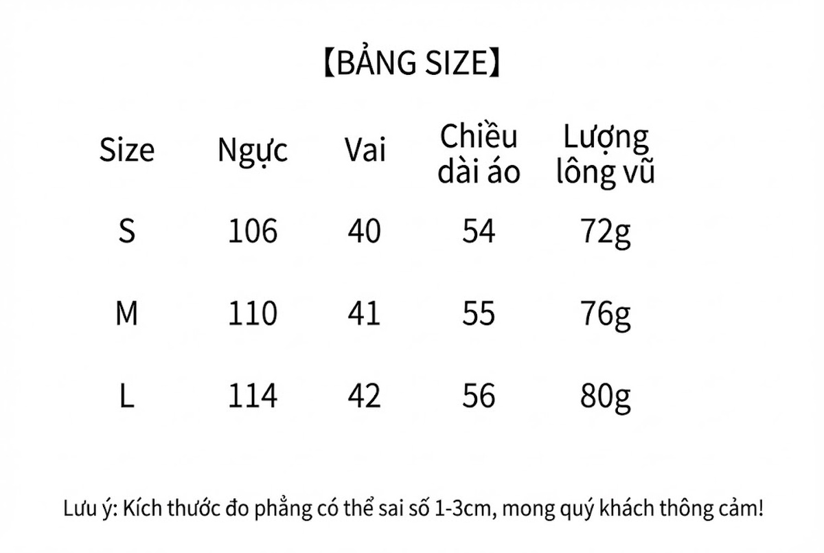 Áo Phao Nữ Ngắn Tay Dáng Nhỏ Gọn Cao Cấp Lót Lông Vũ Trắng Dày Dặn Màu Trắng, Đen chi tiết 6