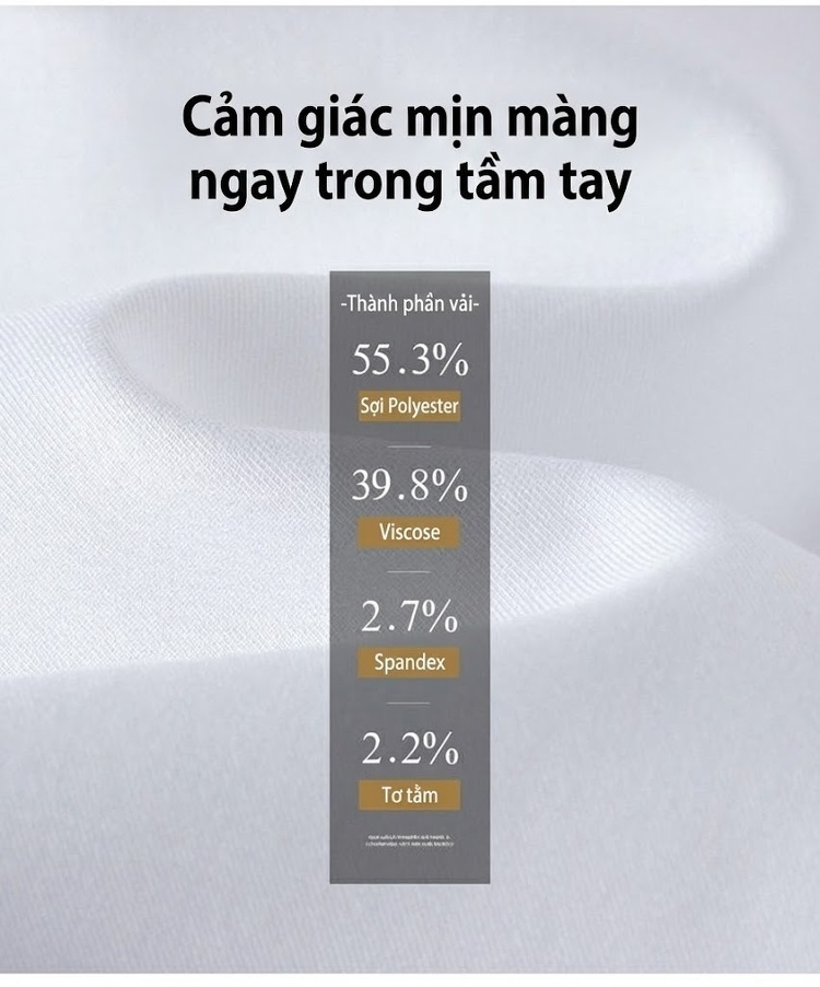 Áo Sơ Mi Dài Tay Nam Lụa Tằm Tơ Màu Trơn Ôm Dáng Công Sở chi tiết 3