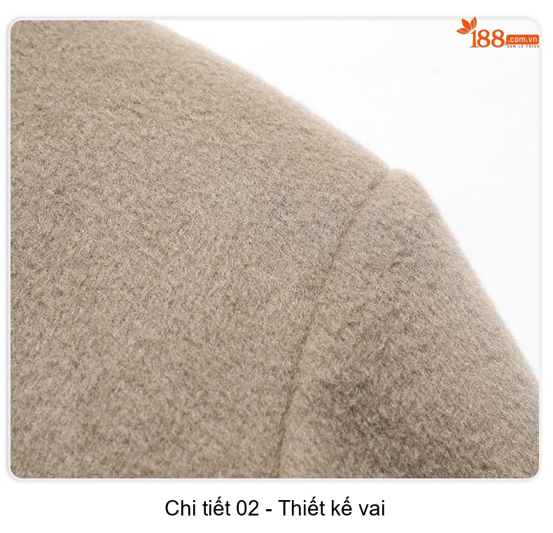 Áo Khoác Dạ Nam 100% Lông Cừu Hai Mặt Lót Nhung Vàng Kim Màu Be, Đen chi tiết 24