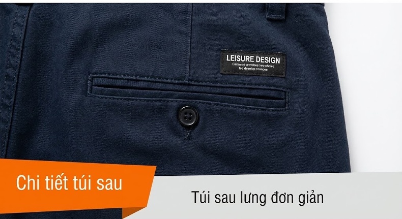 Quần Tây Nam Dáng Ôm Vừa Vặn Mỏng Nhẹ Màu Xám, Đen, Kem, Xanh Navy chi tiết 14