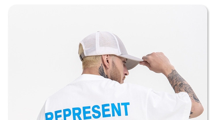 Áo Thun Tay Ngắn Nam In Chữ FG Represent Phong Cách Streetwear Màu Đen, Trắng chi tiết 11