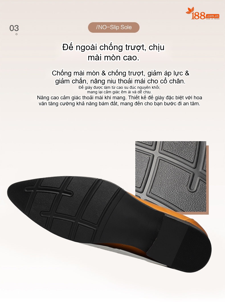 Giày Lười Nam Vân Cá Sấu Da Bóng Mũi Nhọn Chiều Cao Đế Khoảng 3cm Màu Đen, Nâu chi tiết 7
