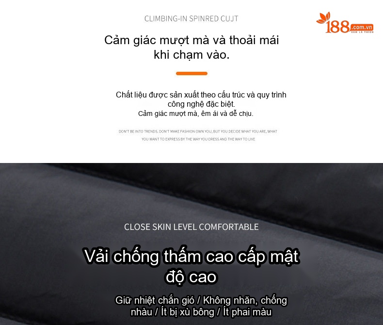 Áo Khoác Phao Nam Dáng Ôm Có Mũ Trùm Đầu Nhẹ Mỏng Thời Trang Màu Đen, Xanh Navy, Xám chi tiết 4