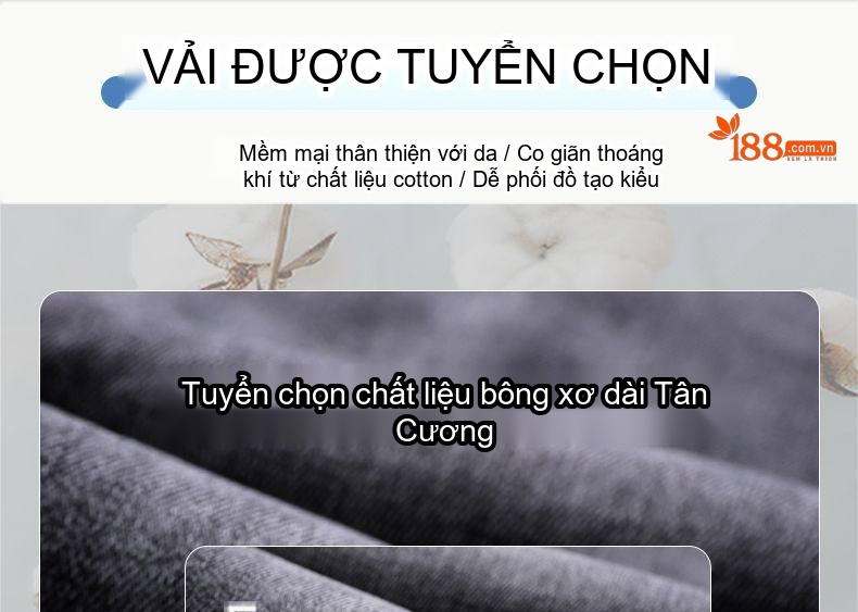 Quần Jean Nam Tencel Cotton Co Giãn Dáng Suông Thoáng Khí Cao Cấp Màu Xám chi tiết 4