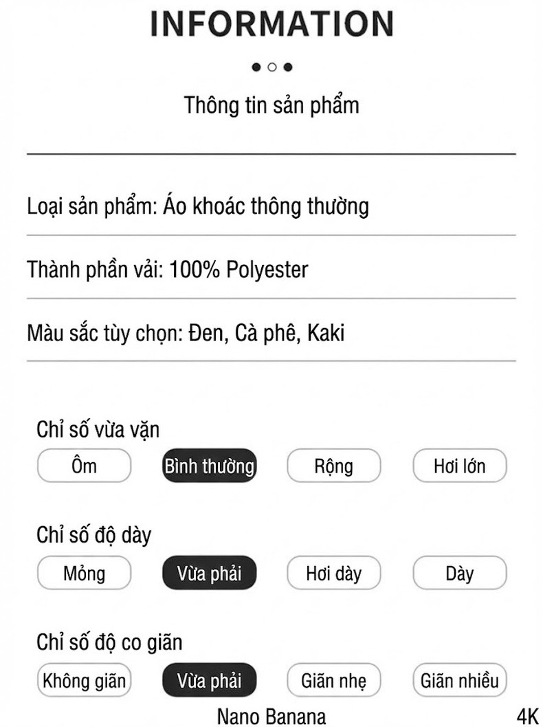 Áo Khoác Bomber Nam Hai Mặt Dáng Đứng Cổ Trụ Phong Cách Trẻ Trung Màu Be, Đen, Nâu chi tiết 4