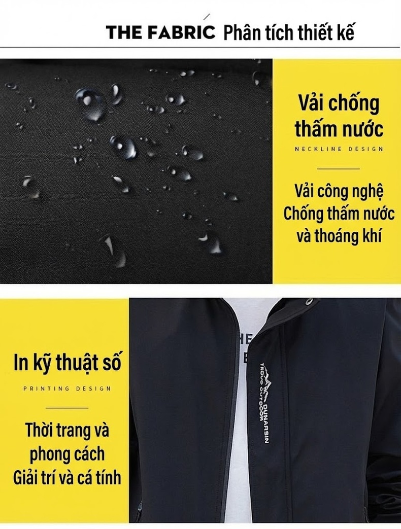 Áo Khoác Nam Dáng Ôm Có Mũ Trùm Đầu Màu Xám, Xanh Dương, Xanh Lá, Đen chi tiết 21