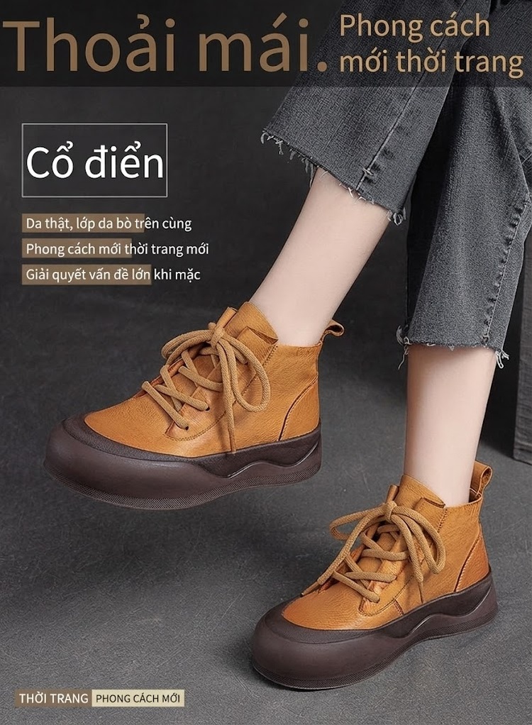 Giày Chelsea Boot Nam Da Bò Khóa Kéo Bên Hông Chiều Cao Đế Khoảng 4cm Màu Đen, Nâu chi tiết 1