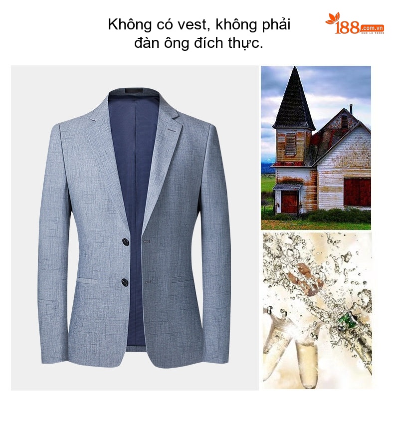 Áo Vest Nam Kẻ Sọc Xám Mỏng Phong Cách Hàn Quốc chi tiết 10