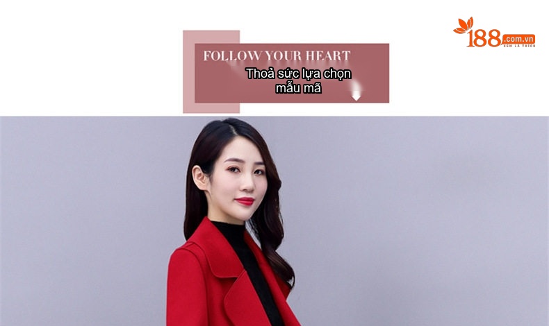 Áo Khoác Dạ Nữ Hai Mặt Dáng Dài Chiết Eo Cổ chữ Vest Phong Cách Hàn Quốc Màu Xanh, Đỏ, Nâu, Đen... chi tiết 8
