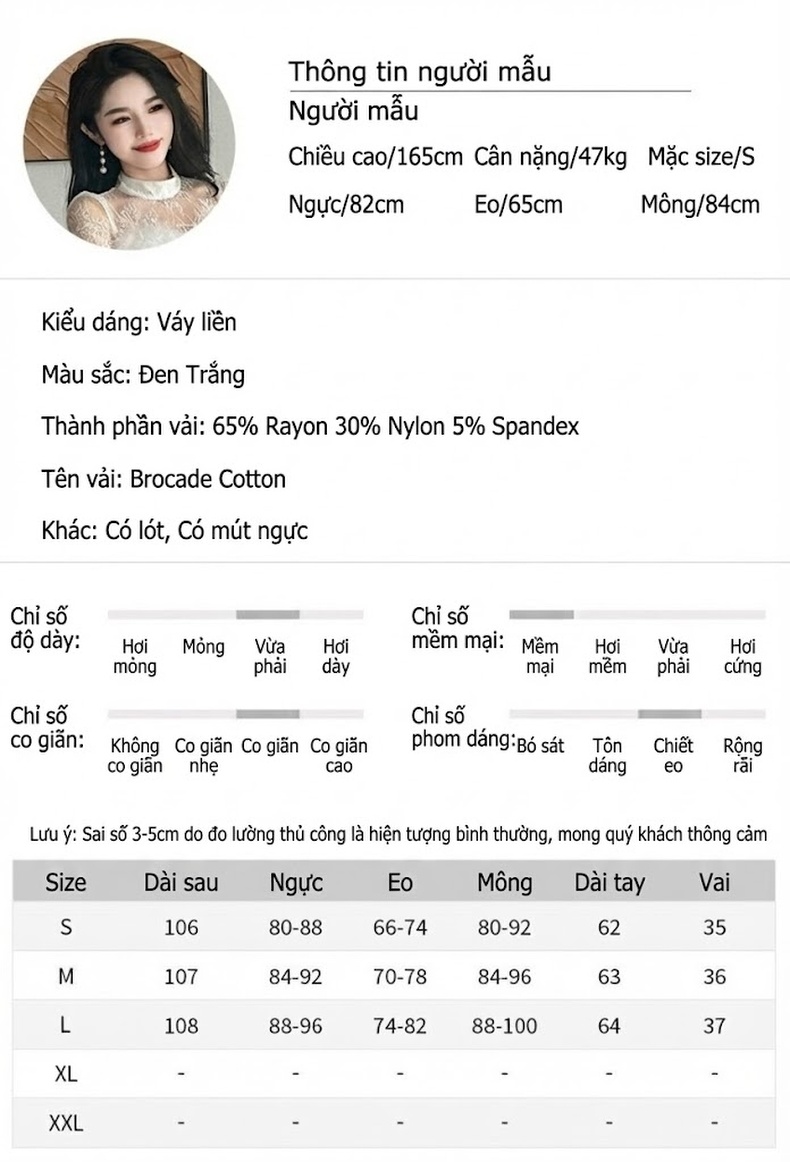 Váy Ôm Body Nữ Dáng Dài Tay Ren Lưới Viền Lông Vũ Màu Đen, Trắng chi tiết 2