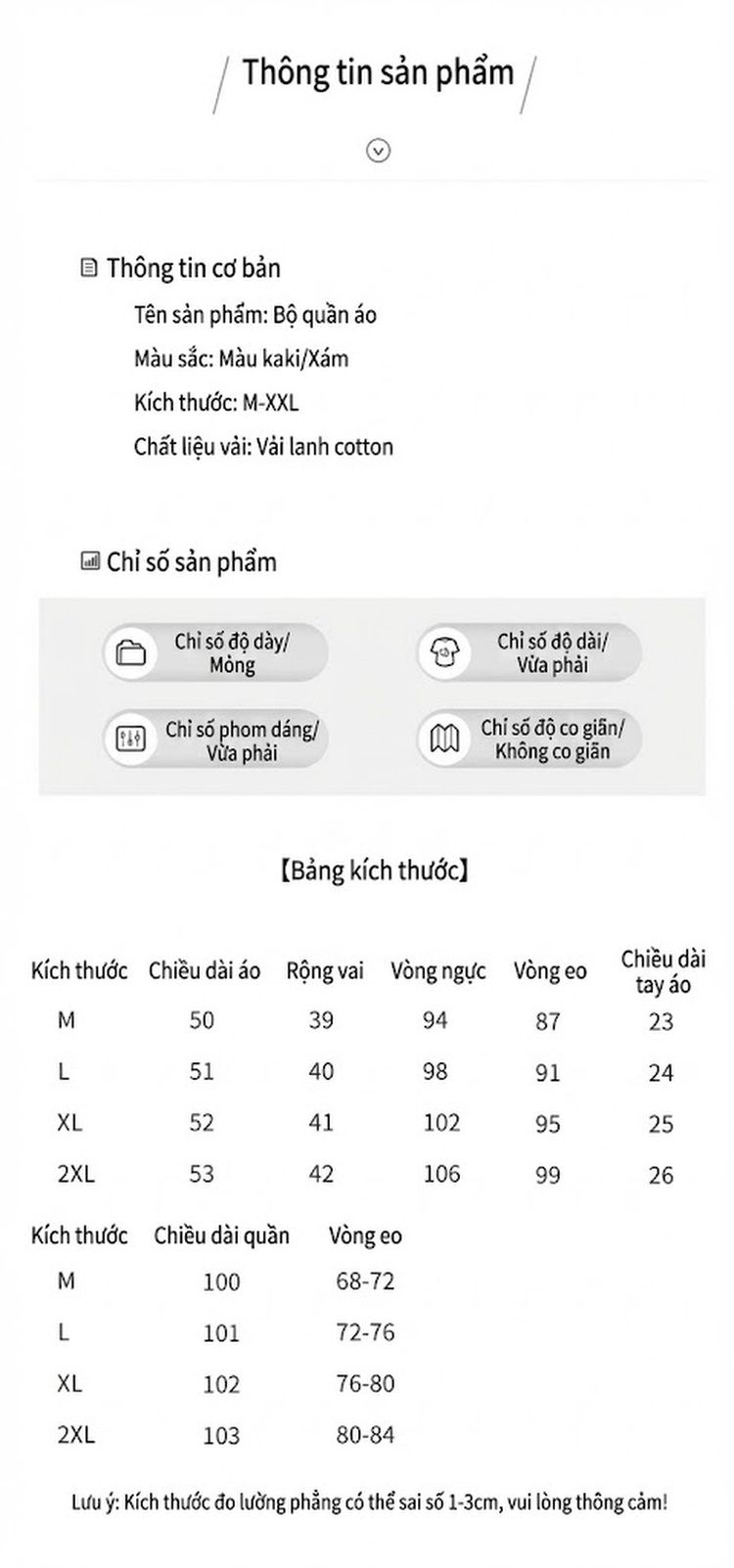 Bộ Quần Áo Nữ Cotton Linen Thiết Kế Áo Vest Tay Ngắn Quần Ống Rộng Phong Cách Thanh Lịch Màu Be, Xám chi tiết 12