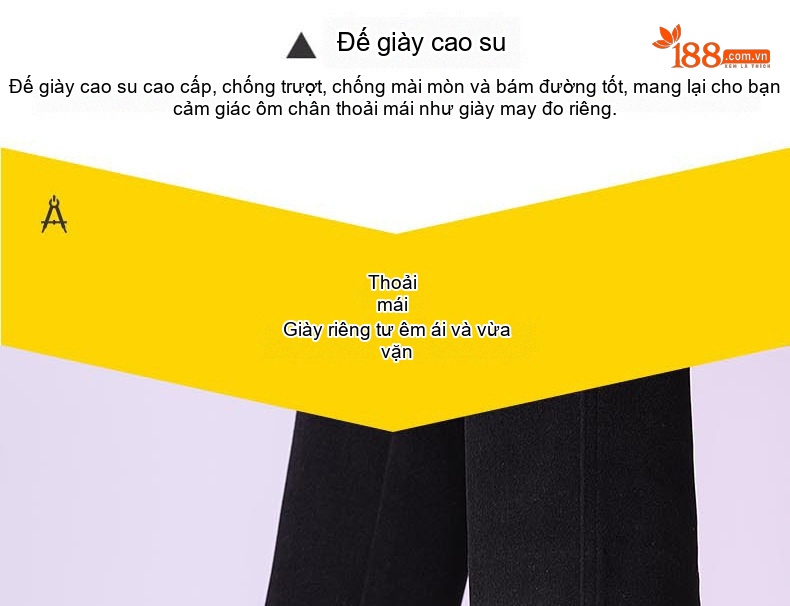 Giày Lười Nam Da Bò Bề Mặt Bóng Chiều Cao Đế Khoảng 2cm Màu Đen chi tiết 9