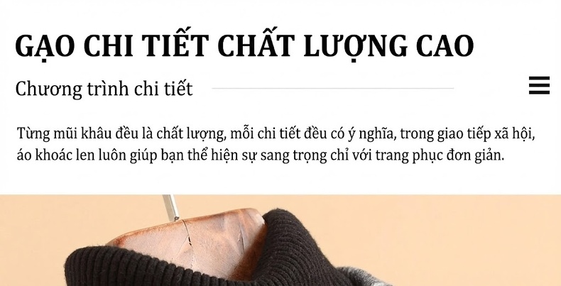 Áo Khoác Dạ Nữ Họa Tiết Houndstooth Dáng Rộng Thu Đông Màu Đen, Trắng, Nâu, Xám chi tiết 12