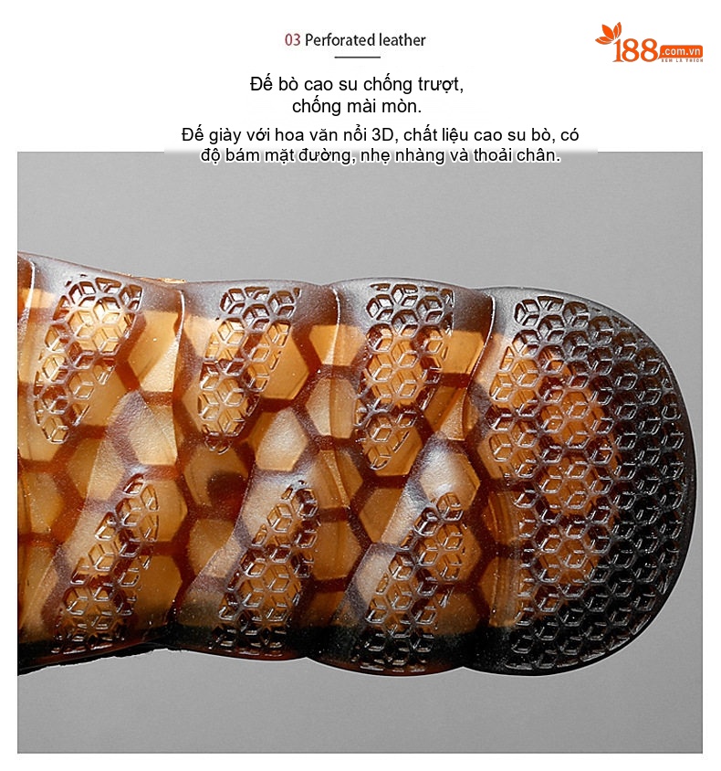 Dép Sục Nam Da Bò Lưới Thoáng Khí Đế Cao Su Siêu Nhẹ Chiều Cao Đế Khoảng 3cm Màu Nâu, Đen chi tiết 9