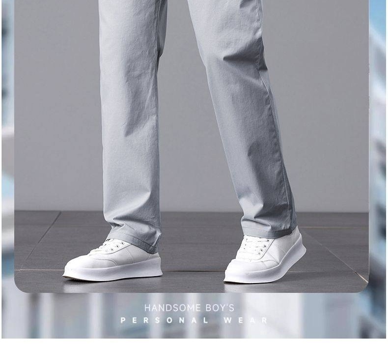 Quần Dài Cotton Nam Ống Suông Rộng Thoải Mái Màu Đen, Xám, Kem, Xanh Navy... chi tiết 2