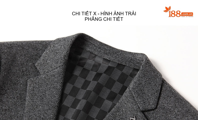 Áo Vest Nam Silk Wool (Sợi Tơ Len) Phong Cách Business Casual Chống Nhăn Màu Xám chi tiết 10