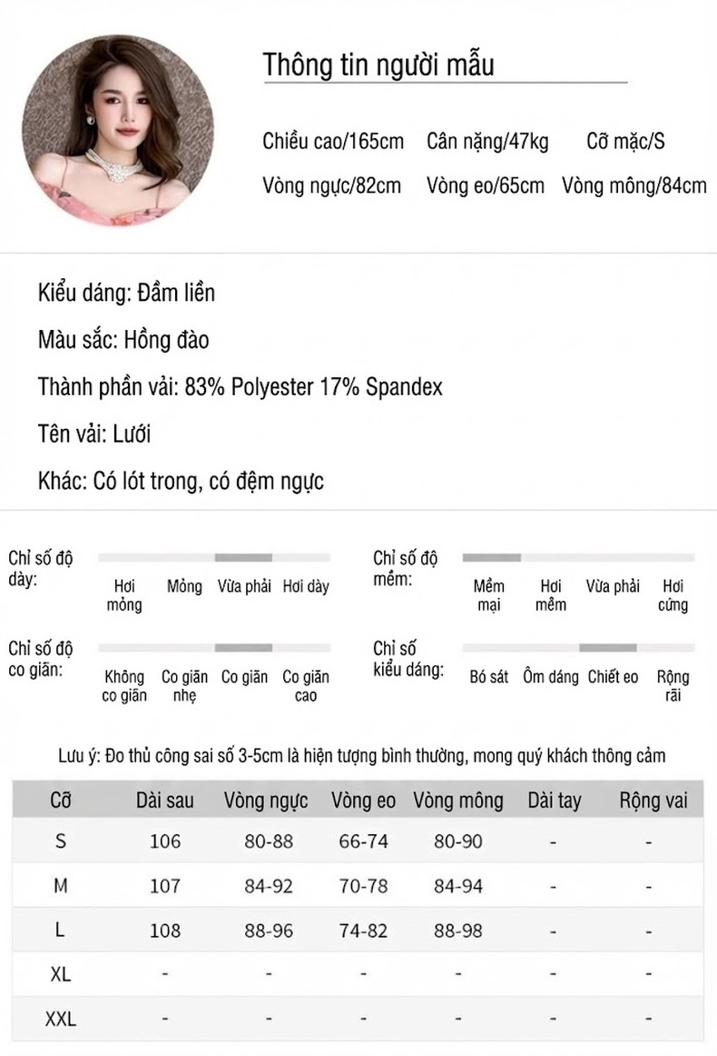 Váy liền thân Nữ Hở Vai Hai Dây Tay Bồng In Hoa Phong Cách Ngọt Ngào chi tiết 2