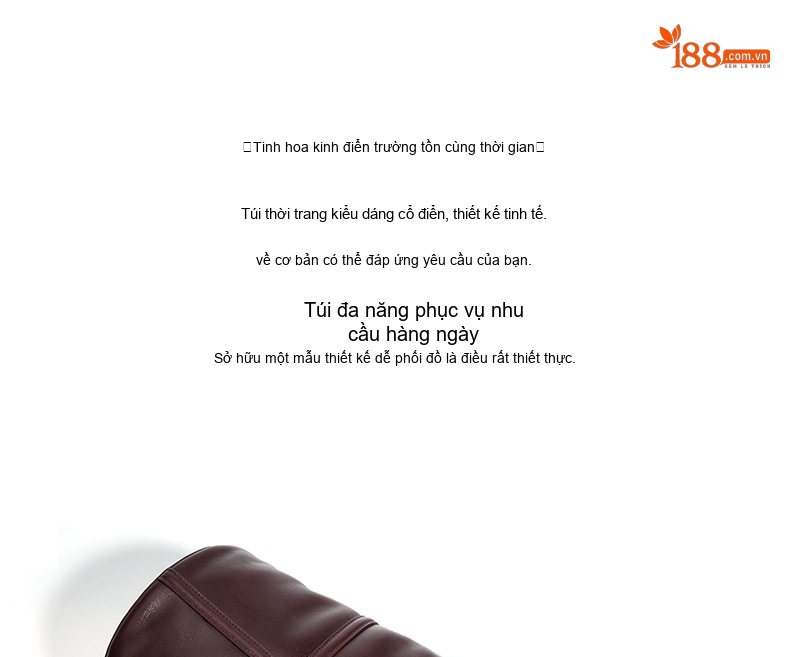 Túi Xách Tay Nữ Da Bò Đeo Vai Đeo Chéo Sức Chứa Lớn Phong Cách Thời Trang chi tiết 8