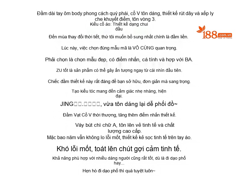 Đầm Ôm Body Nữ Cổ chữ V Thắt Dây Rút Tay Dài Xếp Ly Tôn Dáng Màu Xanh Navy chi tiết 1