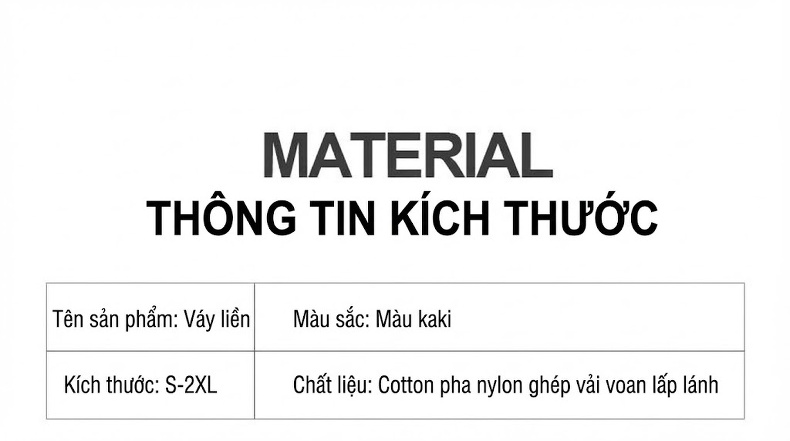 Váy Liền Thân Nữ Tay Dài Phong Cách Pháp Thanh Lịch Màu Be chi tiết 5