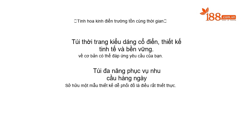 Túi Xách Nữ Da Bò Lớn Đeo Vai Đeo Chéo Dáng Tote Màu Nâu, Trắng chi tiết 7