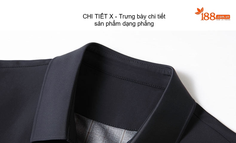 Áo Khoác Nam Cổ Bẻ Công Sở Kiểu Áo Gió Mỏng Nhẹ Màu Đen chi tiết 9