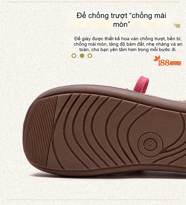 Dép Sục Nữ Da Mờ Mũi Tròn Có Dây Chiều Cao Đế Khoảng 2cm Màu Nâu, Vàng, Xanh Lá chi tiết 6