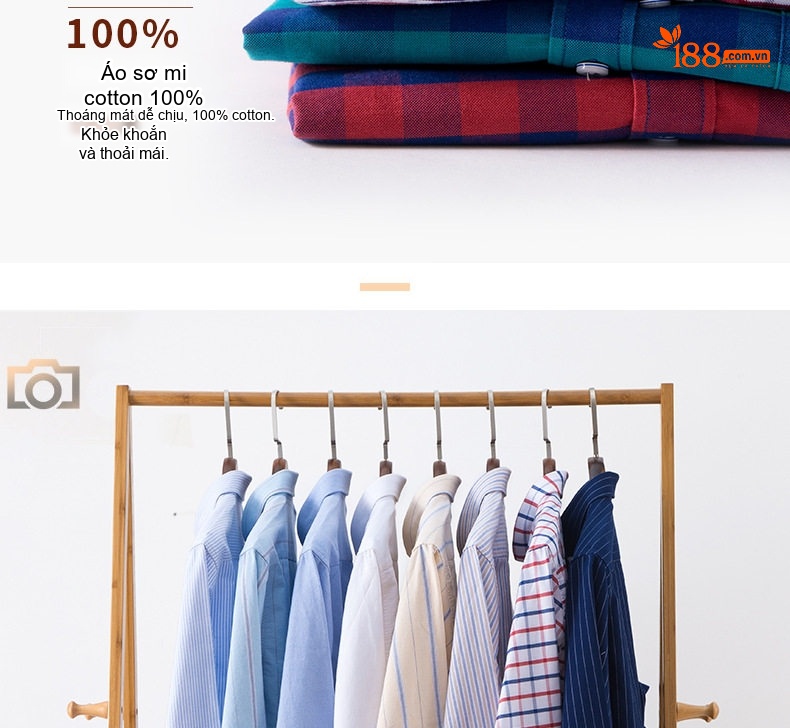 Áo Sơ Mi Nam Tay Dài Cotton Oxford Giặt Nước Kẻ Caro Mặc Đơn Giản Lót Trong Công Sở Màu Trắng, Xanh Dương, Xám, Hồng... chi tiết 3