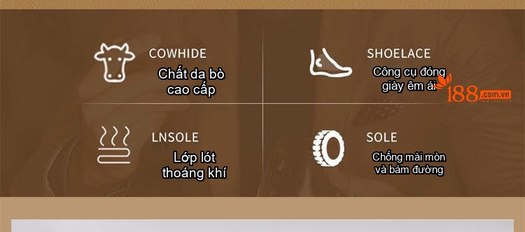 Giày Lười Nam Da Bò Công Sở Chiều Cao Đế Khoảng 3.5cm Màu Đen chi tiết 2
