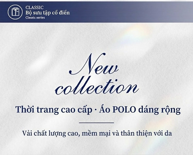 Áo Polo Nam Cotton Tay Ngắn Form Rộng Cổ Bẻ Thanh Lịch Màu Trắng, Xanh Đen, Xanh Navy chi tiết 1