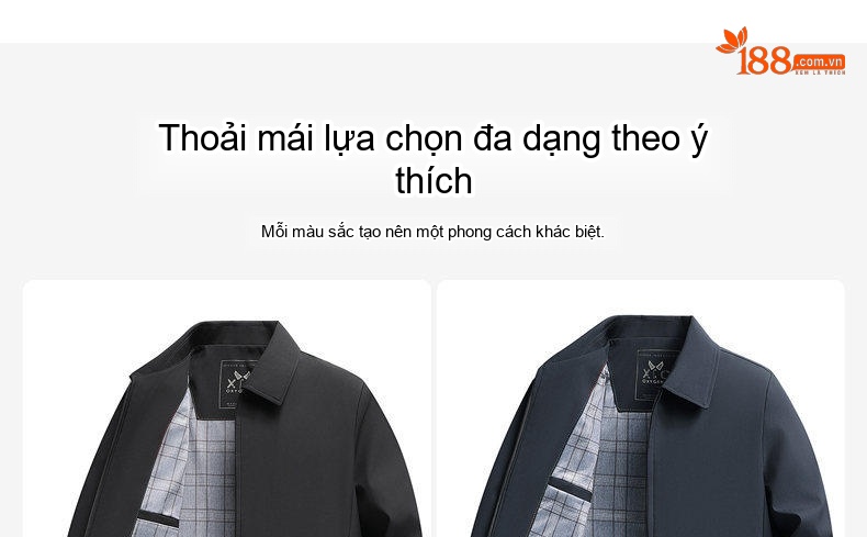 Áo Khoác Nam Mỏng Cổ Bẻ Màu Trơn Phong Cách Doanh Nhân chi tiết 17