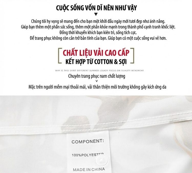 Áo Sơ Mi Nam Tay Dài In Họa Tiết Kỹ Thuật Số Thời Trang Chống Nhăn Màu Đen, Trắng chi tiết 3