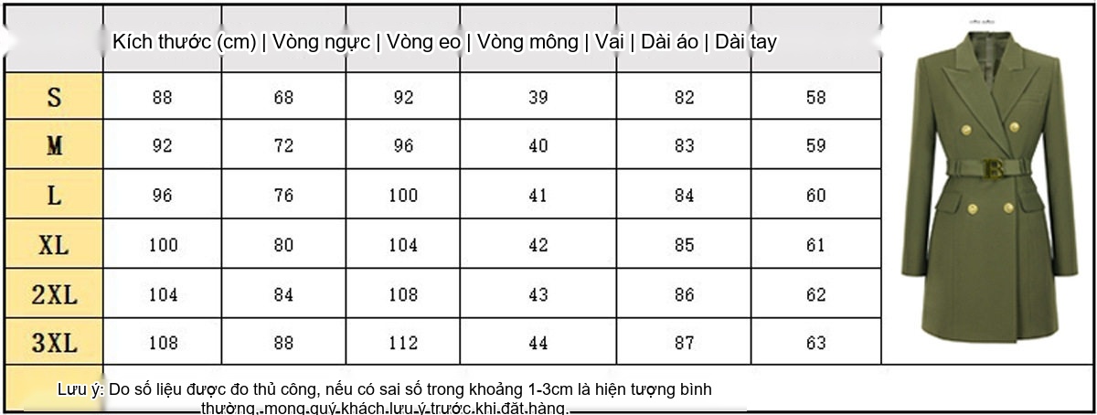 Váy Vest Dài Tay Ôm Dáng Thắt Eo Màu Xanh Quân Đội, Xanh Dương, Xanh Lá, Tím chi tiết 1