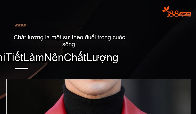 Áo Khoác Da Cừu Nam Hè Thu Dáng Ôm Ngắn Phong Cách Biker Màu Đỏ chi tiết 1