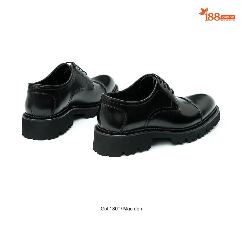 Giày Tây Buộc Dây Nam Da Thật Đế Dày Chiều Cao Đế Khoảng 4cm Màu Đen, Nâu chi tiết 12