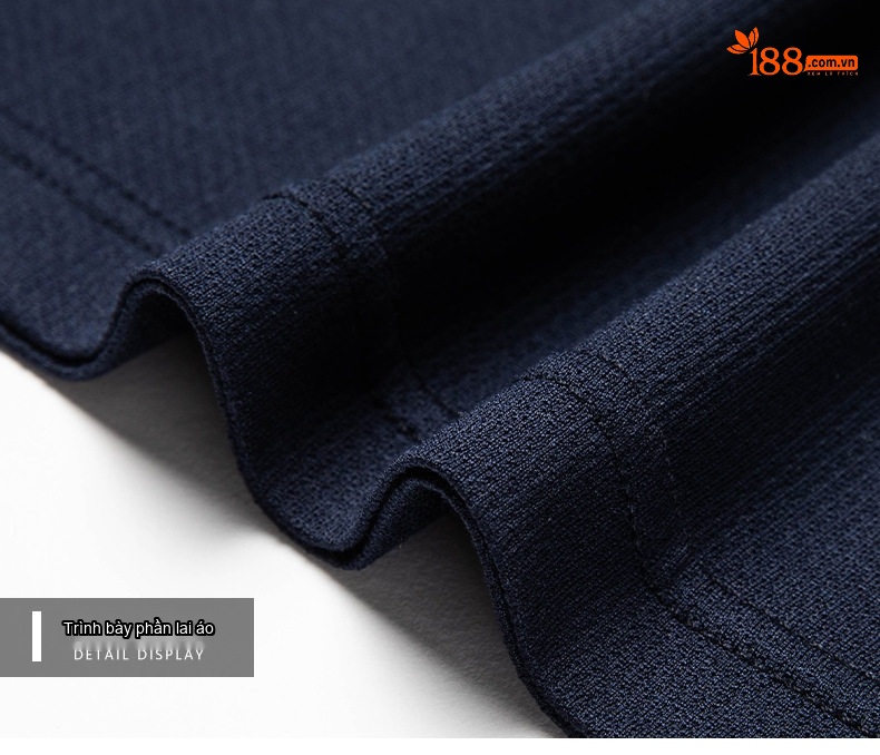 Áo Polo Nam Tay Ngắn Lụa Tằm Màu Trắng, Xanh Navy, Xám, Nâu chi tiết 23