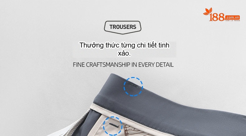 Quần Tây Nam Ống Côn Mỏng Mát Phong Cách Thanh Lịch Màu Đen, Xám, Xanh Navy chi tiết 14