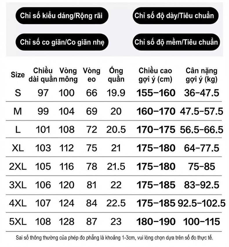 Quần thể thao dáng rộng nam thu đông co giãn thoải mái chi tiết 13